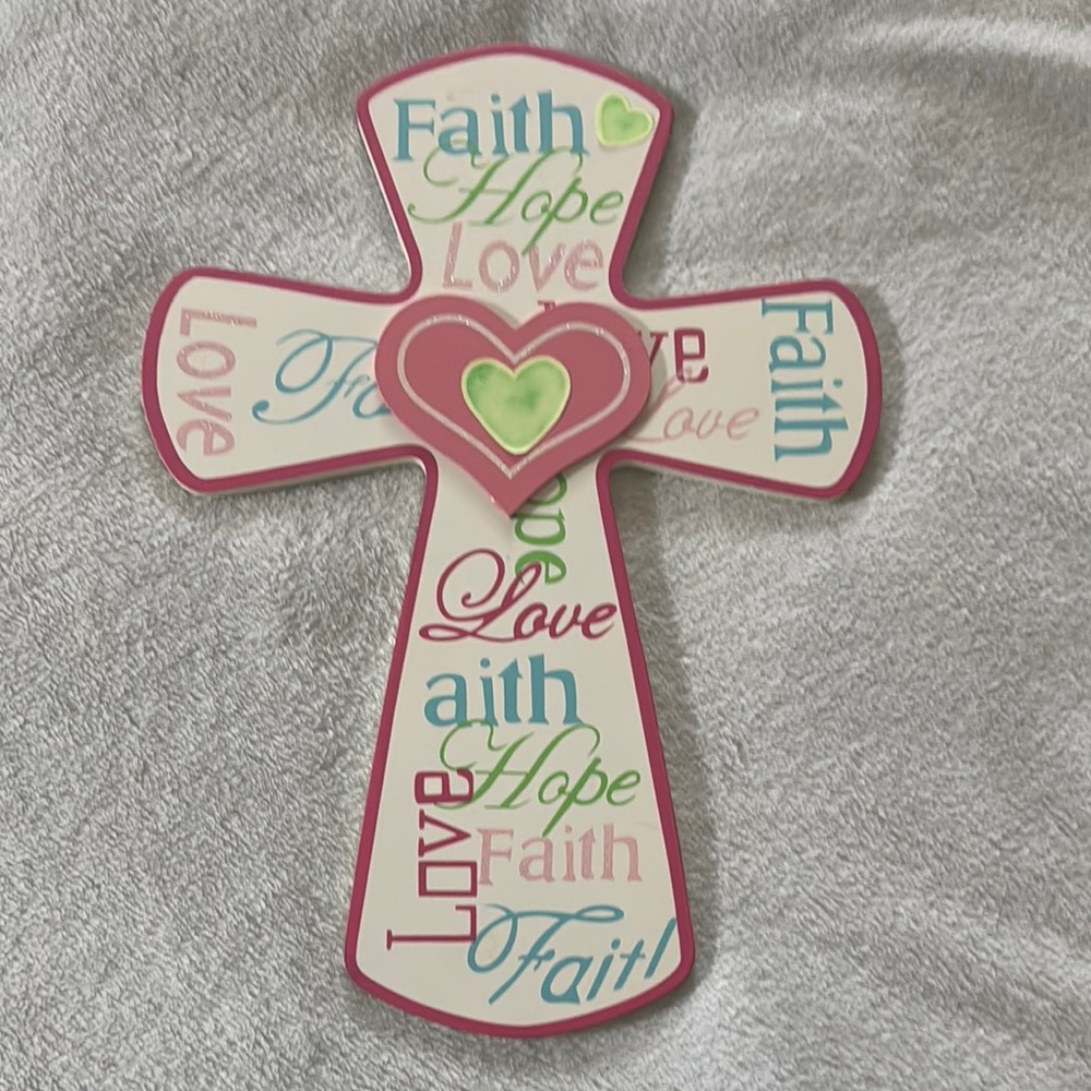 Faith and Love Decorative Wall Cross
